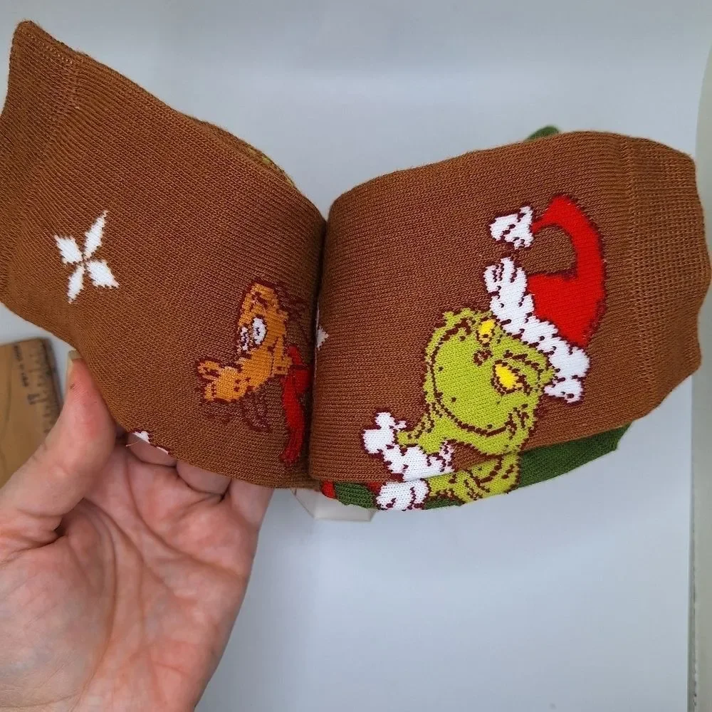 The Grinch and Max crew Socks Christmas holiday Pairs